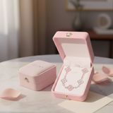 Clover Charm Bracelet - Rose Gold