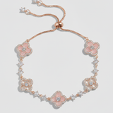 Clover Charm Bracelet - Rose Gold