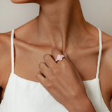 Clover Charm Ring - Rose Gold