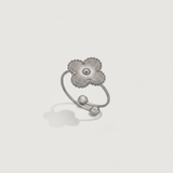 Lucky Clover Ring - Silver