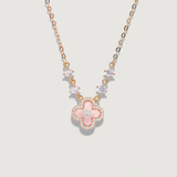 Clover Charm Necklace – Rose Gold