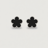 Lucky Clover Earrings - Black
