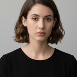 Lucky Clover Earrings - Black