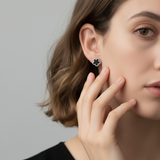 Lucky Clover Earrings - Black