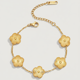 Plum Blossom Bracelet – Gold