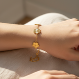 Plum Blossom Bracelet – Gold
