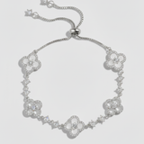 Clover Charm Bracelet - Silver
