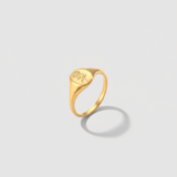 Sunflower Signet Ring