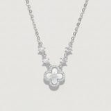 Clover Charm Necklace – Silver