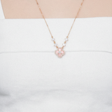 Clover Charm Necklace – Rose Gold